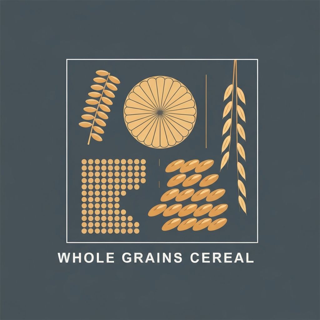 Abstraktes Bild von Kohlenhydraten - Vollkörner und Getreide